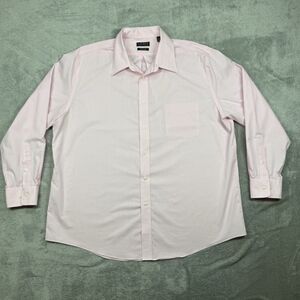 Lauren Ralph Lauren Button Down Shirt Men’s 2XL Pink Stretch Fabric Regular Fit